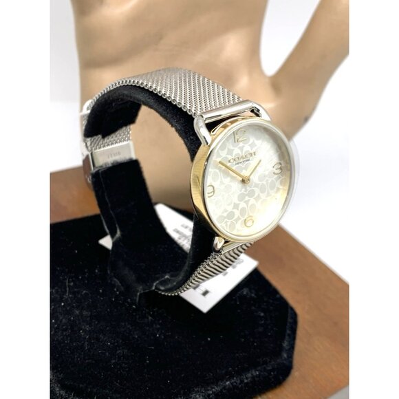 Coach Women's Watch 14000115 Elliot Quartz Silver Dial Two Tone Steel 28mm Set - Picture 14 of 14